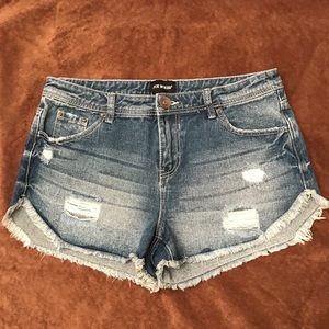 Distressed Jean Shorts